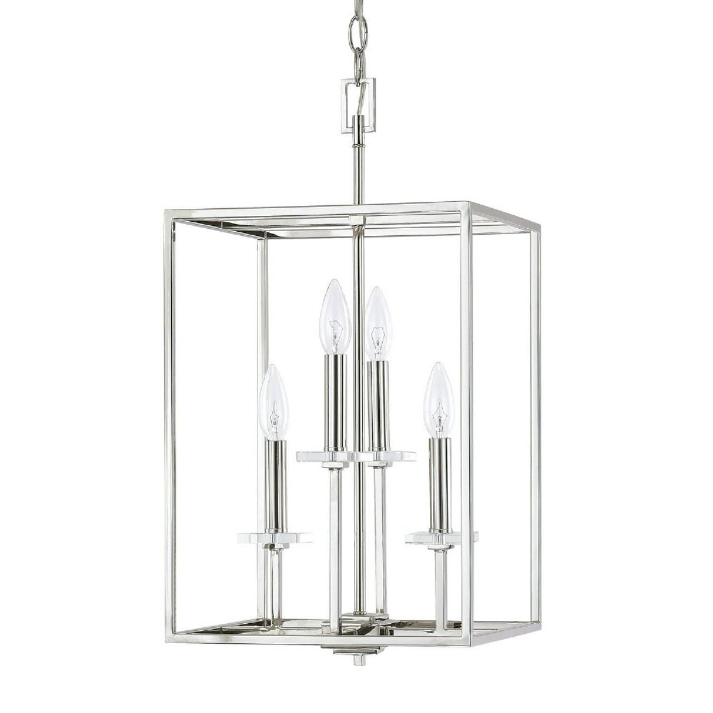 Capital Lighting-7001PN-Morgan - 22.75 Inch 4 Light Foyer - in Transitional style - 12 high by 22.75 wide   Polished Nickel Finish