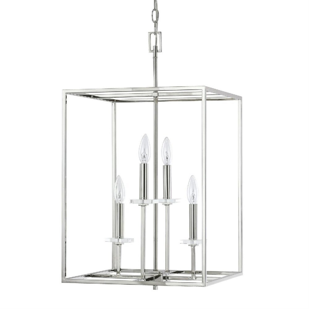 Capital Lighting-7002PN-Morgan - 26.75 Inch 4 Light Foyer - in Transitional style - 15 high by 26.75 wide   Morgan - 26.75 Inch 4 Light Foyer - in Transitional style - 15 high by 26.75 wide