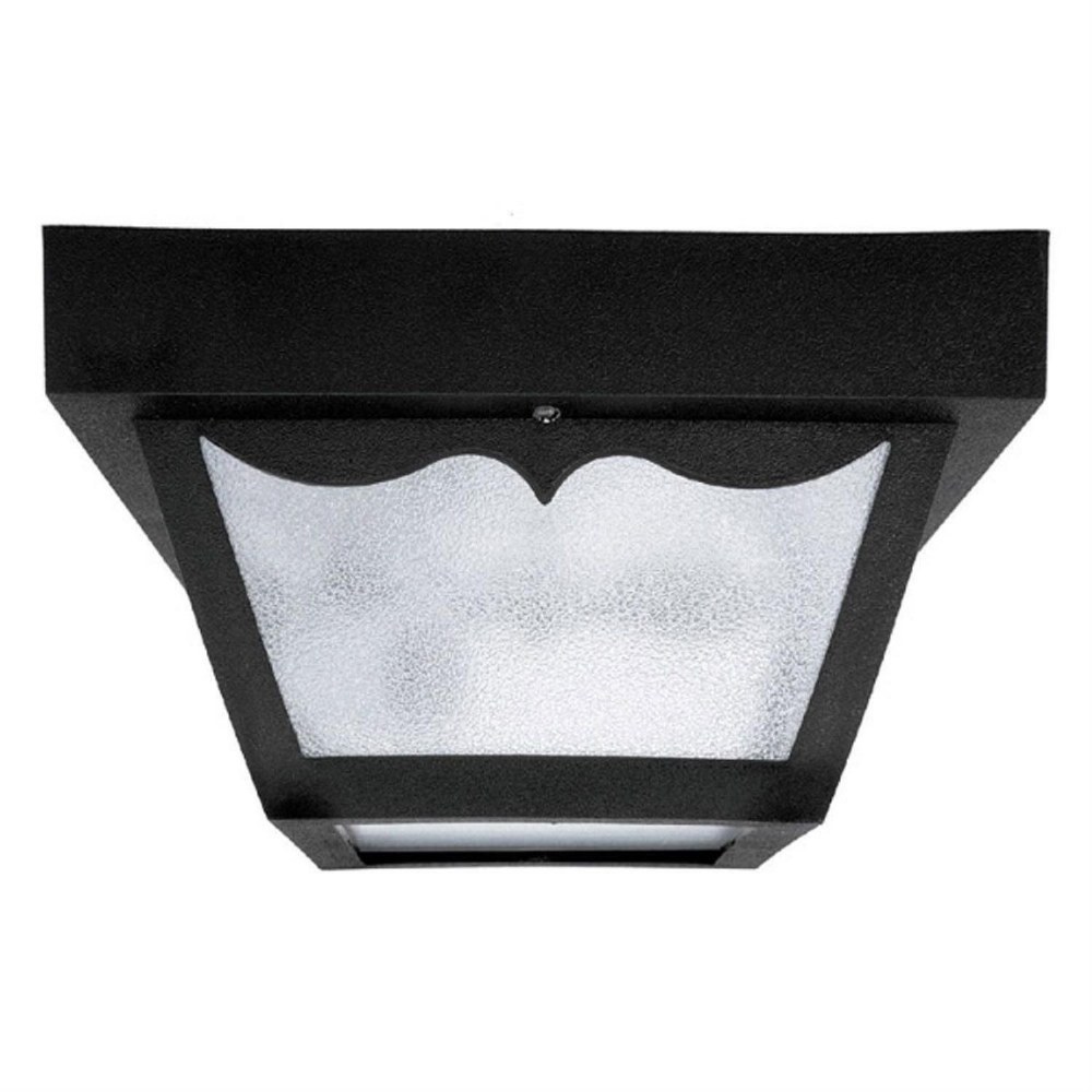 Capital Lighting-9239BK-10 Inch 2 Light Outdoor Flush Mount - in Traditional style - 10 high by 5 wide   Black Finish