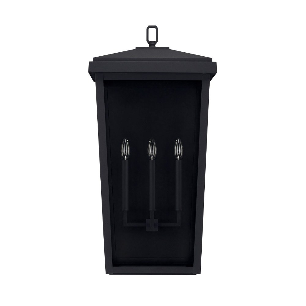 Capital Lighting-926231BK-Donnelly - 32 Inch Outdoor Wall Lantern Transitional Approved for Wet Locations Rain or Shine made for Coastal Environments Black  Oiled Bronze Finish