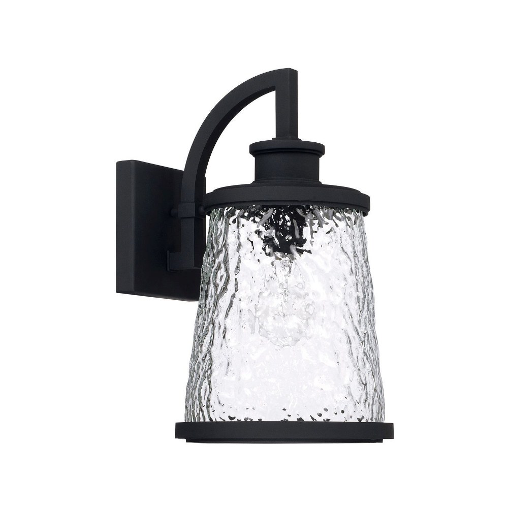 Capital Lighting-926511BK-Tory - 13.75 Inch Outdoor Wall Lantern Transitional Approved for Wet Locations Rain or Shine made for Coastal Environments Black  Oiled Bronze Finish with Clear Organic Glass