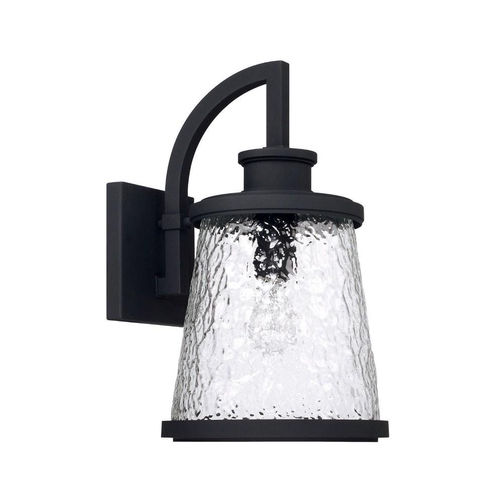 Capital Lighting-926512BK-Tory - 17.25 Inch Outdoor Wall Lantern Transitional Approved for Wet Locations Rain or Shine made for Coastal Environments Black  Oiled Bronze Finish with Clear Organic Glass