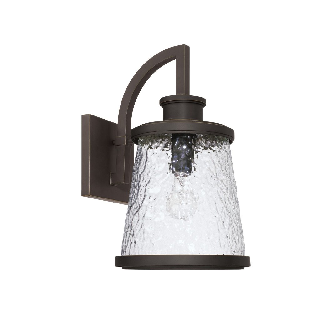 Capital Lighting-926512OZ-Tory - 17.25 Inch Outdoor Wall Lantern Transitional Approved for Wet Locations Rain or Shine made for Coastal Environments Oiled Bronze  Oiled Bronze Finish with Clear Organi