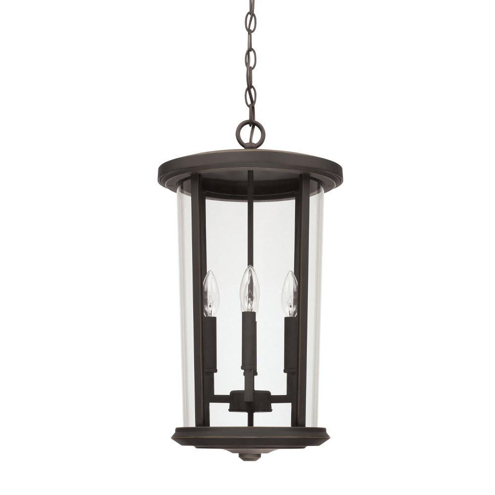 Capital Lighting-926742OZ-Howell - 4 Light Outdoor Hanging Lantern - in Transitional style - 12 high by 21.75 wide Rain or Shine made for Coastal Environments Oiled Bronze  Oiled Bronze Finish with Cl