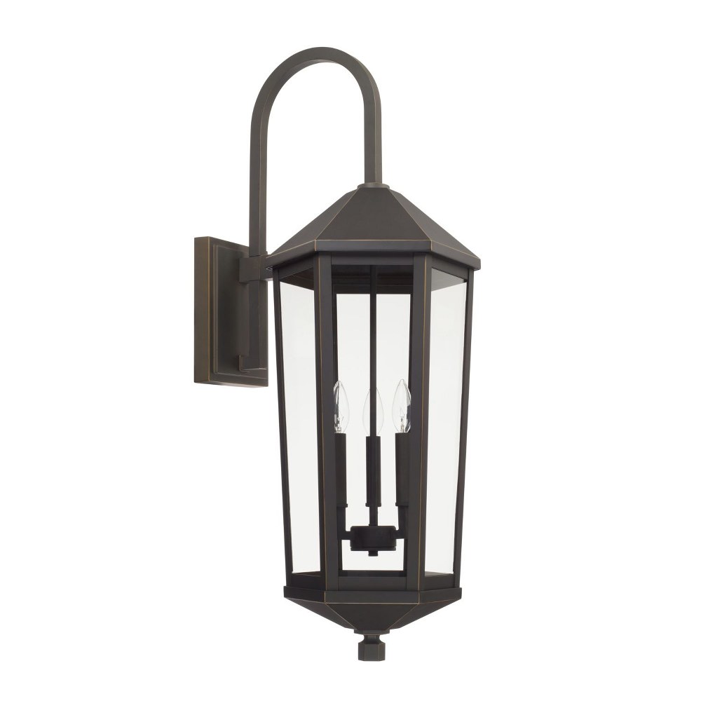 Capital Lighting-926932OZ-Ellsworth - 36 Inch Outdoor Wall Lantern Approved for Wet Locations 12.5 high by 36 wide Rain or Shine made for Coastal Environments Oiled Bronze  Oiled Bronze Finish with Cl