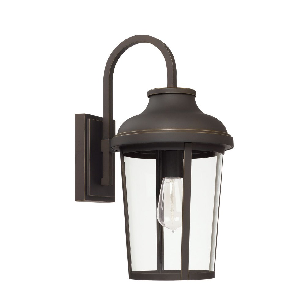 Capital Lighting-927011OZ-Dunbar - 18.25 Inch Outdoor Wall Lantern Approved for Wet Locations 9 high by 18.25 wide Rain or Shine made for Coastal Environments Oiled Bronze  Oiled Bronze Finish with Cl