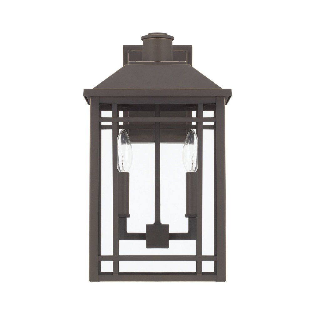 Capital Lighting-927121OZ-Braden - 16.75 Inch Outdoor Wall Lantern Approved for Wet Locations 9.75 high by 16.75 wide Rain or Shine made for Coastal Environments Oiled Bronze  Oiled Bronze Finish with