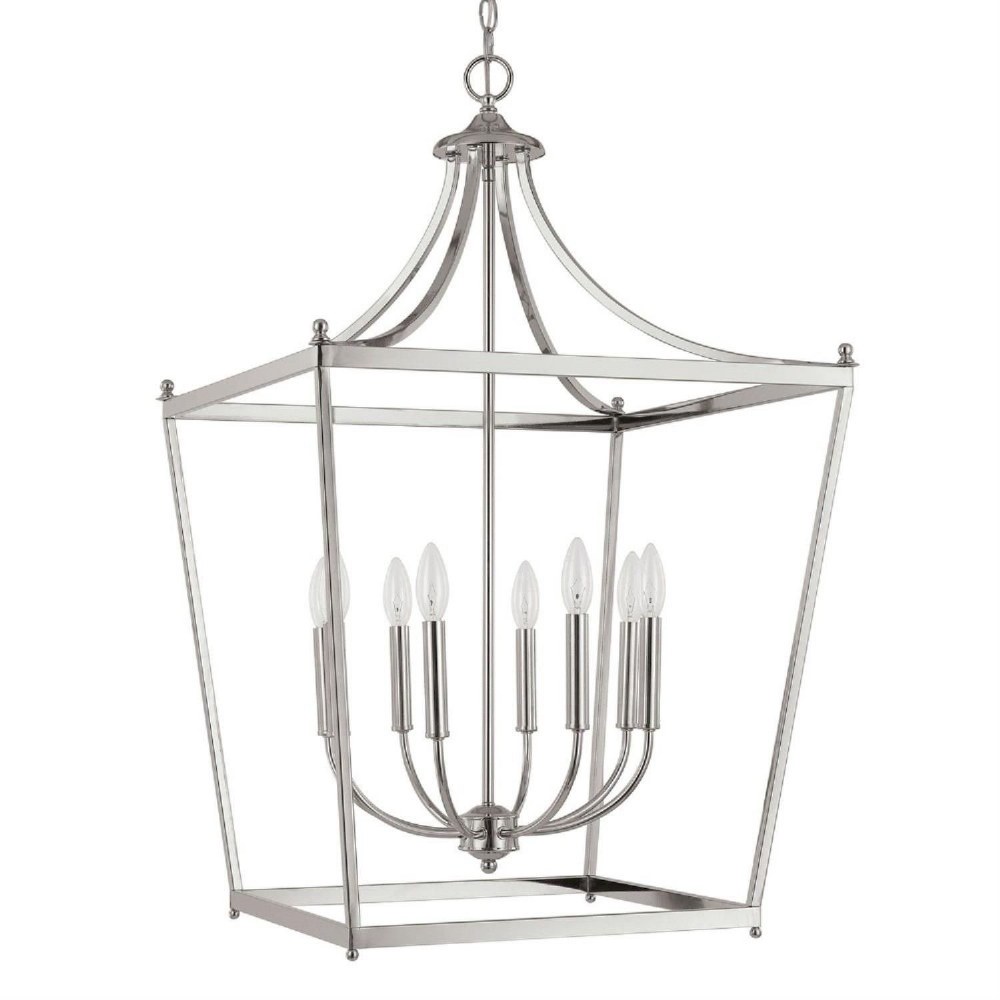 Capital Lighting-9553PN-Stanton - 8 Light Foyer - in Transitional style - 22 high by 35.25 wide   Polished Nickel Finish