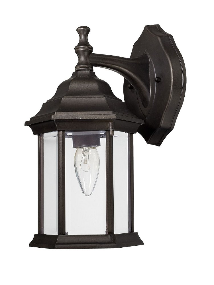 Capital Lighting-9830OB-12 Inch 1 Light Outdoor Wall Mount - in Transitional style - 7 high by 12 wide   Old Bronze Finish with Clear Glass
