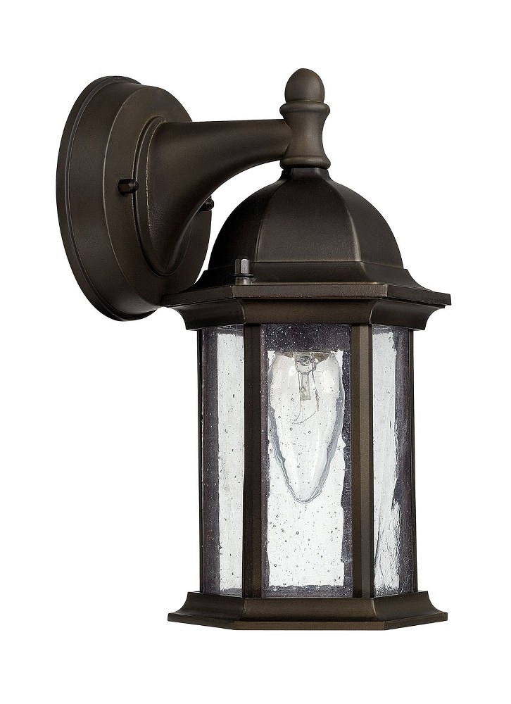 Capital Lighting-9831OB-Main Street - 9.75 Inch 1 Light Outdoor Wall Mount - in Transitional style - 5 high by 9.75 wide   Old Bronze Finish with Antique Glass