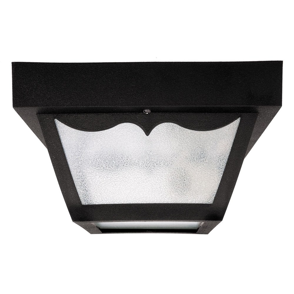 Capital Lighting-9937BK-8 Inch 1 Light Outdoor Flush Mount - in Traditional style - 8 high by 5 wide   Black Finish
