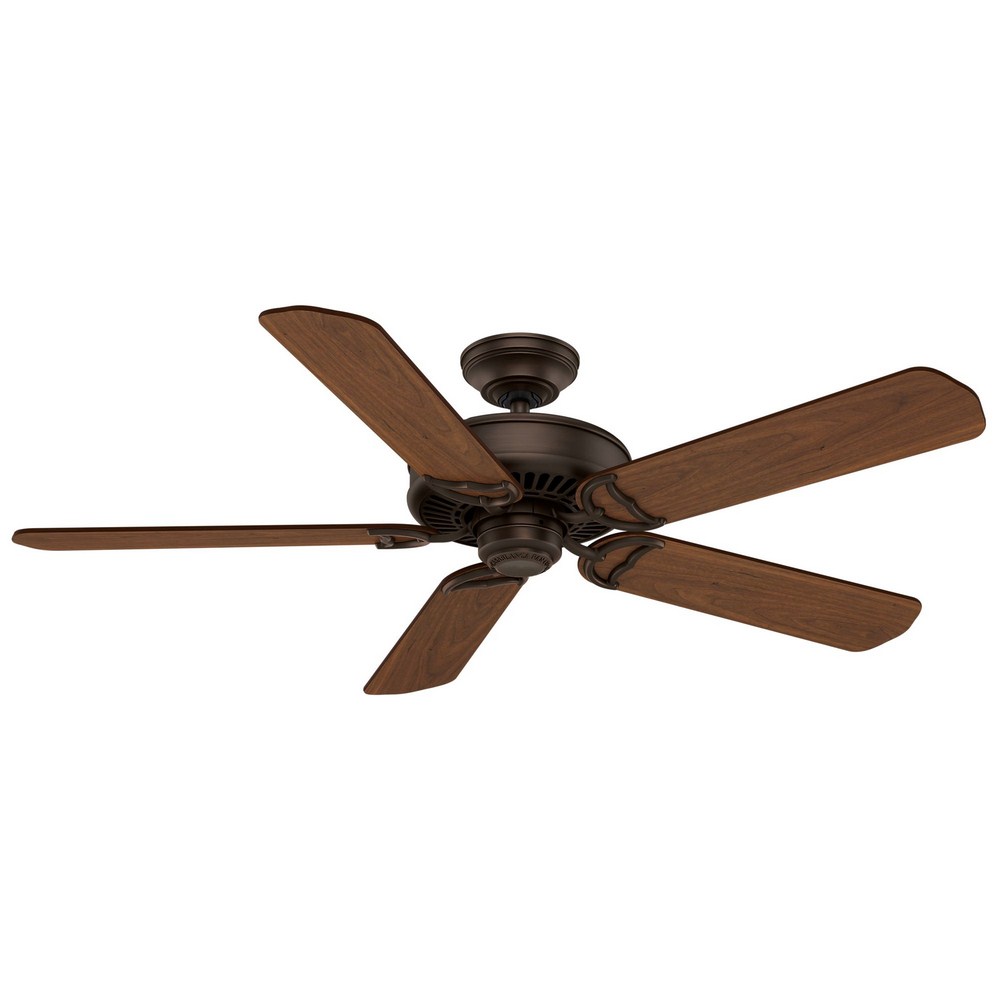 Casablanca Fans-55069-Panama - 5 Blade 54 Inch Ceiling Fan with Wall Control in Rustic Farmhouse Style and includes 5 Motor Speed settings Brushed Cocoa Walnut/Burnt Walnut Aged Bronze Finish with Walnut/Burnt Walnut Blade finish