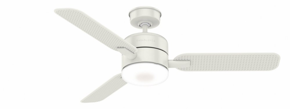 Casablanca Fans-59427-Paume - 3 Blade 9.4 Inch Ceiling Fan with Wall Control in Modern Style and includes 3 Motor Speed settings Fresh White Fresh White Matte Black