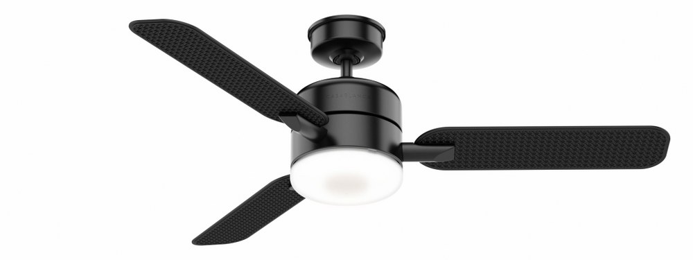 Casablanca Fans-59428-Paume - 3 Blade 9.4 Inch Ceiling Fan with Wall Control in Modern Style and includes 3 Motor Speed settings Matte Black Matte Black Matte Black