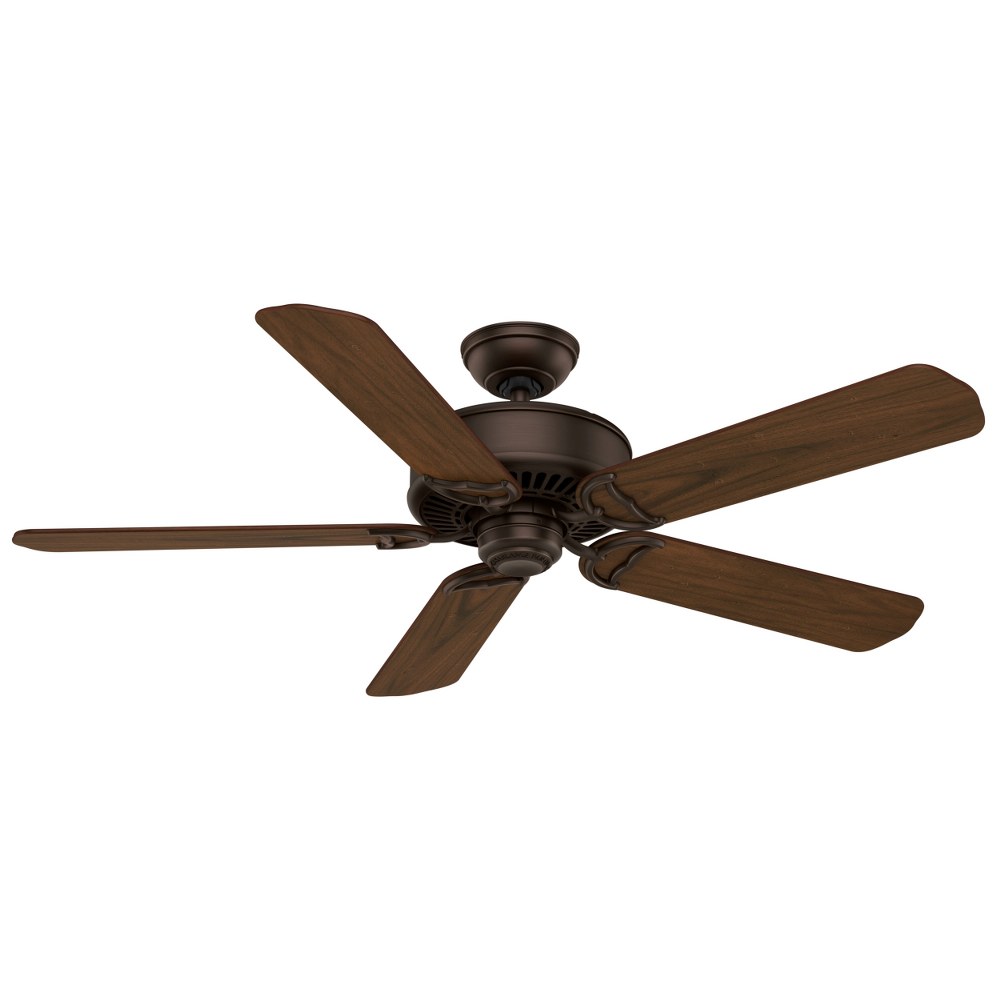 Casablanca Fans-59512-Panama Dc 5 Blade 54 Inch Ceiling Fan With Handheld Control Brushed Cocoa Finish with Walnut/Burnt Walnut Blade Finish