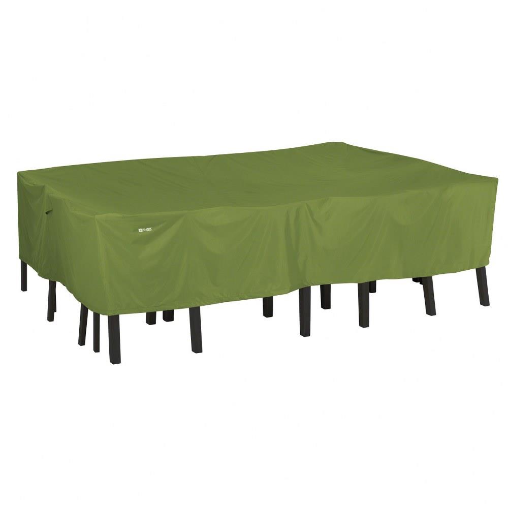 Classic Accessories 55 940 051901 Ec Sodo Plus 84 X 110 Inch Large Rectangular Oval Patio Table Chair Set Cover