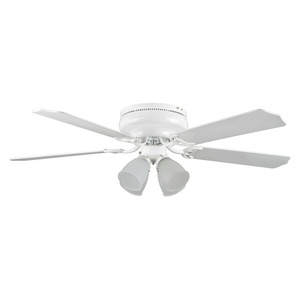 Concord Fans-52MBD5WH-Montego Bay - 52 Inch Deluxe Fan W/ 4Light Kit   White Finish with White Blades