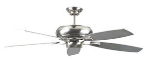 Concord Fans-52RS5ST-Roosevelt - 52 Inch Fan   Atainless Steel Finish with Chrome/Rosewood Blades