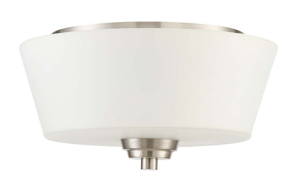 Craftmade Lighting-41982-BNK-Grace - Two Light Flush Mount - 13 inches wide by 7.5 inches high   Grace - Two Light Flush Mount - 13 inches wide by 7.5 inches high