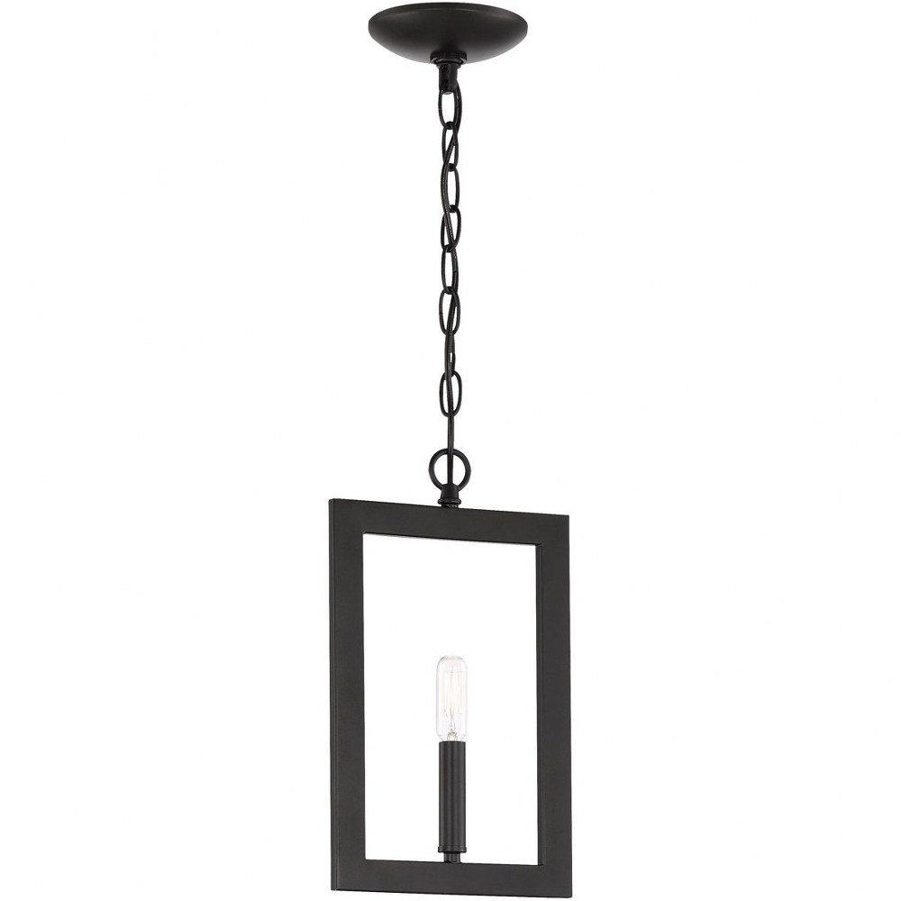 Craftmade Lighting-44991-ESP-Portrait - One Light Mini Pendant - 8 inches wide by 12 inches high   Espresso Finish