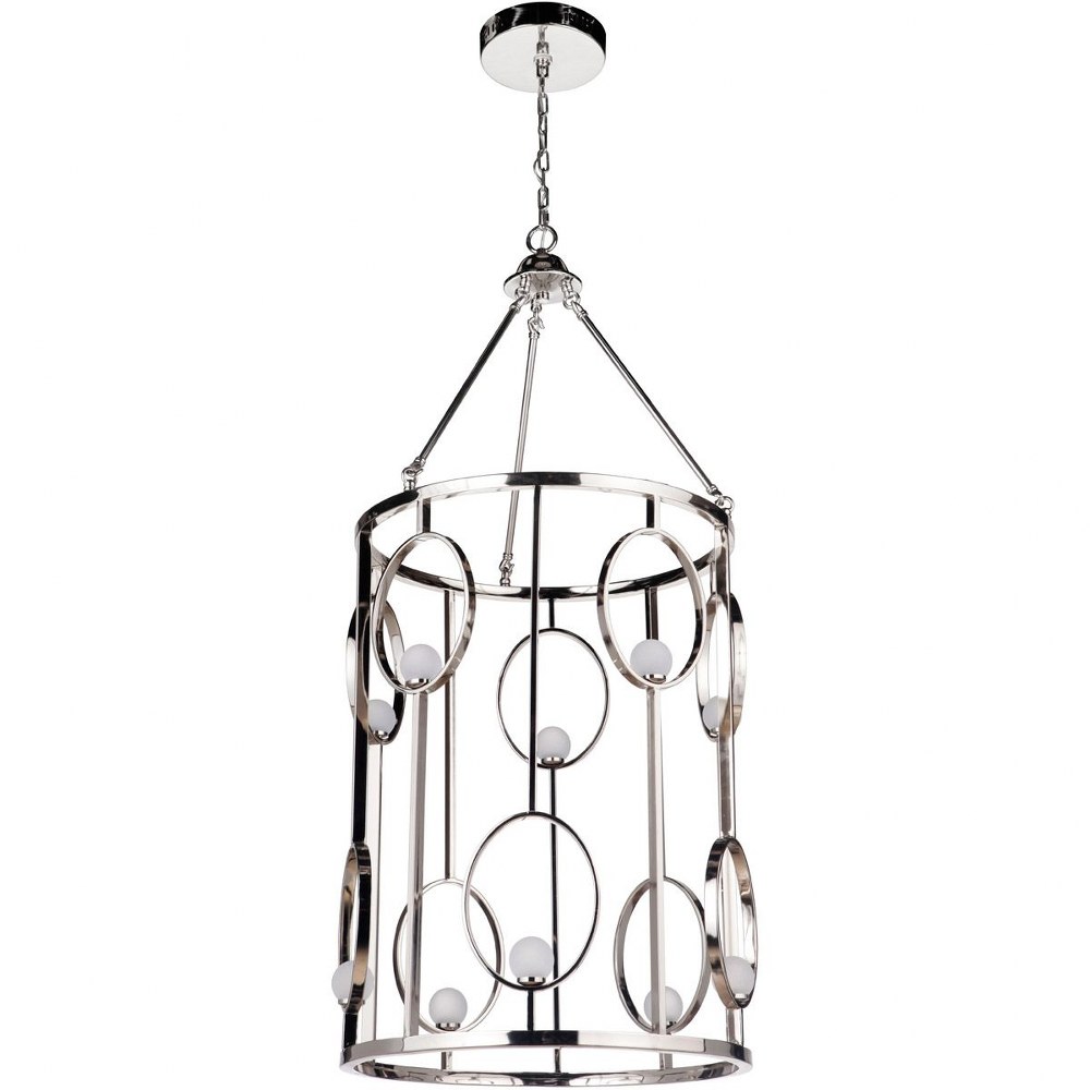 Craftmade Lighting-49030-PLN-LED-Indy - 300W 10 LED Foyer - 23 inches wide by 49.5 inches high   Polished Nickel Finish