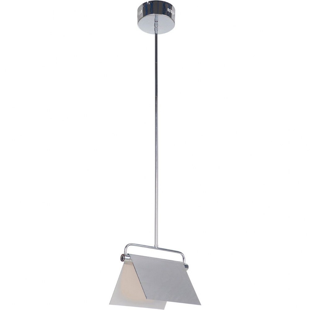 Craftmade Lighting-49590-CH-LED-Tente - 14W 1 LED Mini Pendant - 8.13 inches wide by 6.75 inches high   Chrome Finish with Chrome Glass with Metal Shade