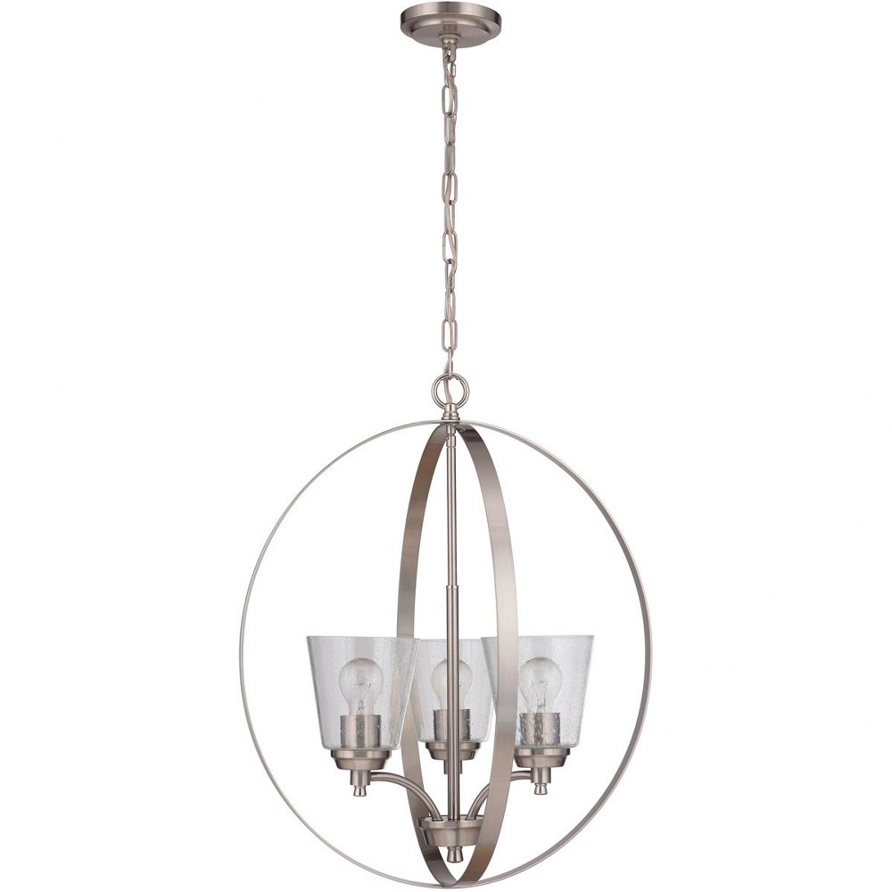 Craftmade Lighting-50233-BNK-Tyler - Three Light Foyer in Transitional Style - 21 inches wide by 25.25 inches high   Tyler - Three Light Foyer in Transitional Style - 21 inches wide by 25.25 inches hi