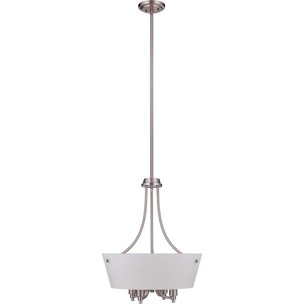 Craftmade Lighting-50234-BNK-WG-Tyler - Four Light Foyer in Transitional Style - 18.75 inches wide by 25.25 inches high   Tyler - Four Light Foyer in Transitional Style - 18.75 inches wide by 25.25 in