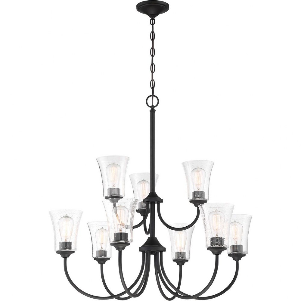 Craftmade Lighting-50429-FB-Gwyneth - Nine Light 2-Tier Chandelier in Traditional Style - 32 inches wide by 32 inches high   Gwyneth - Nine Light 2-Tier Chandelier in Traditional Style - 32 inches wid