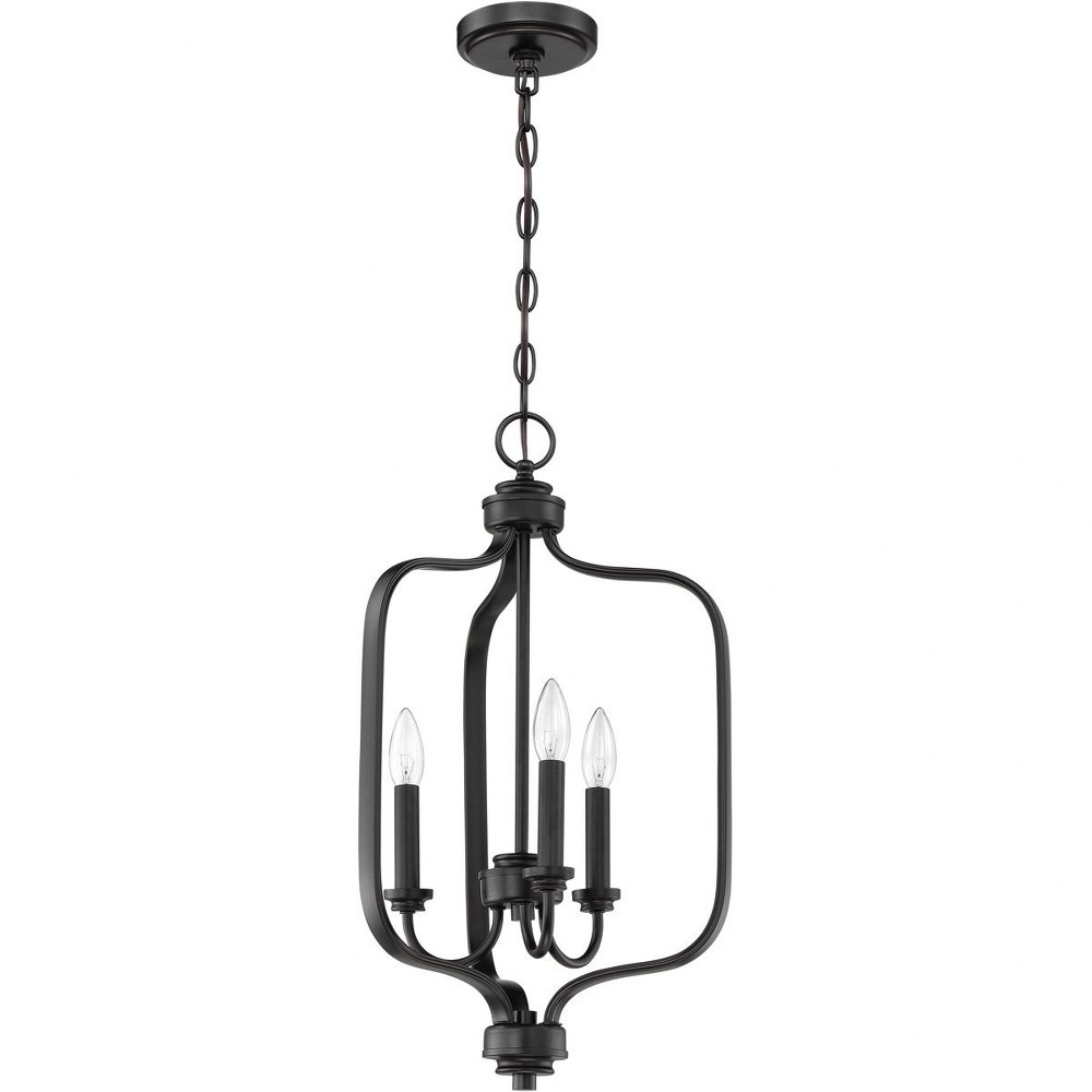 Craftmade Lighting-50533-FB-Bolden - Three Light Foyer Flat Black  Flat Black Finish