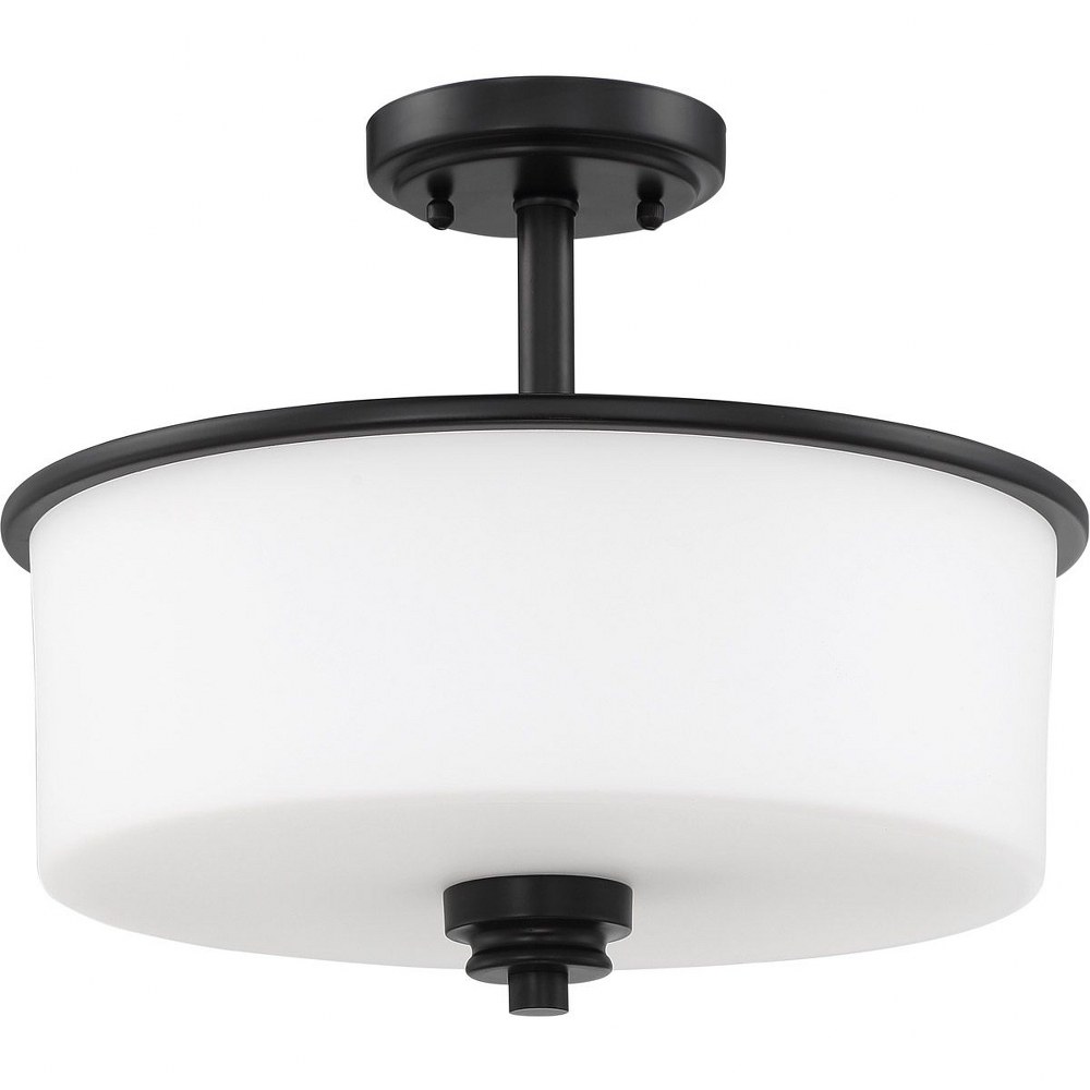 Craftmade Lighting-50552-FB-WG-Bolden - Two Light Convertible Semi-Flush Mount in Transitional Style - 13 inches wide by 15 inches high   Bolden - Two Light Convertible Semi-Flush Mount in Transitiona