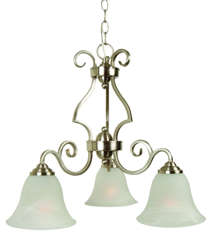 Craftmade Lighting-7121BNK3-Cecilia - Three Light Chandelier - 20 inches wide by 17 inches high   Cecilia - Three Light Chandelier - 20 inches wide by 17 inches high