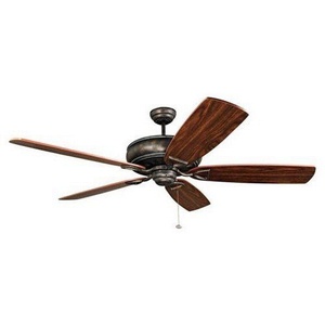 Craftmade Lighting-K11030-Supreme Air - Ceiling Fan - 70 inches wide by 16.37 inches high   Brushed Polished Nickel Finish with Teak/Walnut Blade Finish