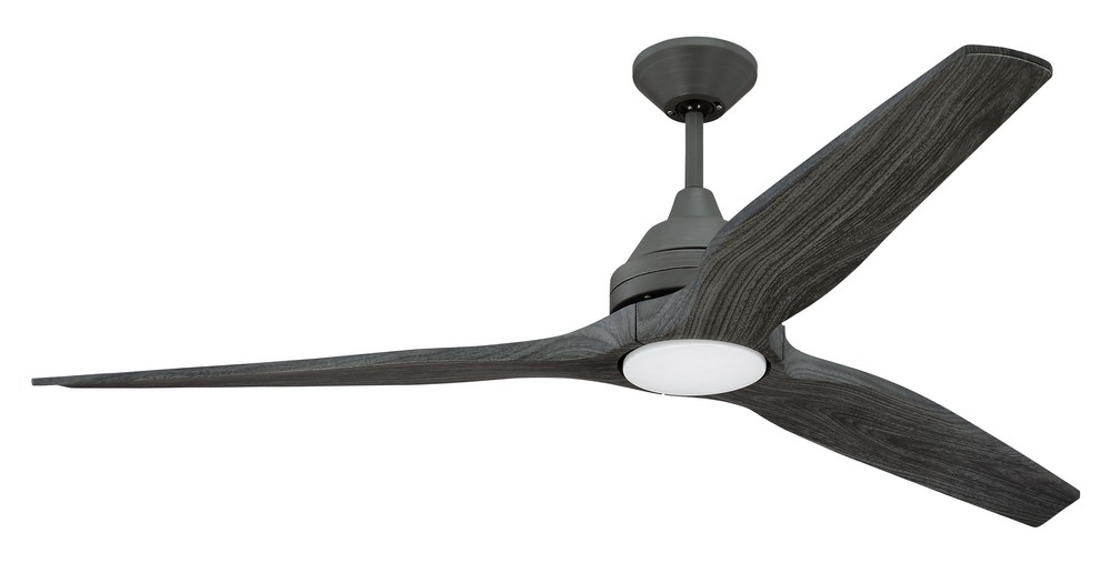 Craftmade Lighting-K11286-Limerick - Ceiling Fan with Light Kit - 60 inches wide by 13.98 inches high   Aged Galvanized Finish with Grey Wood Blade Finish