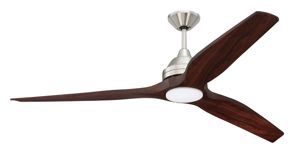 Craftmade Lighting-K11287-Limerick - Ceiling Fan with Light Kit - 60 inches wide by 13.98 inches high   Brushed Polished Nickel Finish with Mahogany Blade Finish