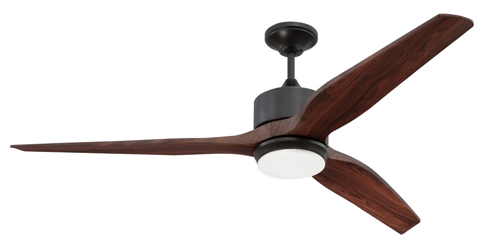 Craftmade Lighting-K11291-Mobi - Ceiling Fan with Light Kit - 60 inches wide by 15.59 inches high   Oiled Bronze Finish with Mahogany Blade Finish