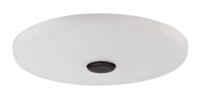 Craftmade Lighting-LK104-FB-LED-Elegance - 12.5 Inch 22W 1 LED Low Profile Bowl Light Kit   Flat Black Finish with Matte Opal Glass