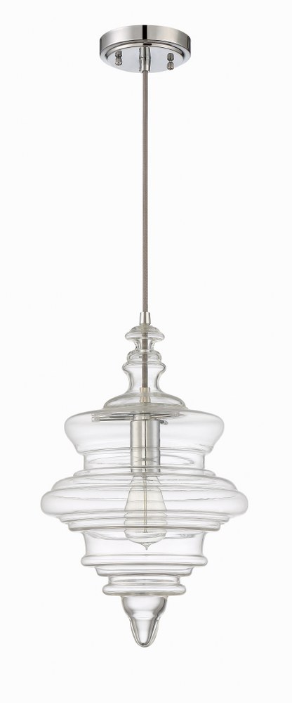 Craftmade Lighting-P600CH1-One Light Mini Pendant with Cord in Transitional Style - 10.5 inches wide by 130 inches high   One Light Mini Pendant with Cord in Transitional Style - 10.5 inches wide by 1