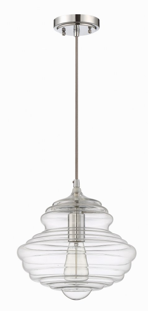 Craftmade Lighting-P610CH1-One Light Mini Pendant with Cord in Transitional Style - 10.5 inches wide by 130 inches high   One Light Mini Pendant with Cord in Transitional Style - 10.5 inches wide by 1