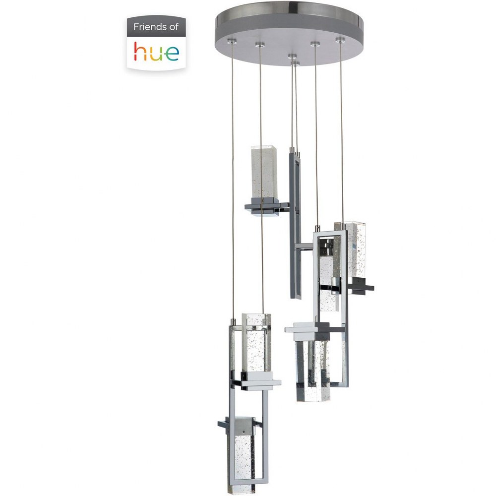 Craftmade Lighting-P781CH6-HUE-Hue - 25W 1 LED LED Mini Pendant - 13.8 inches wide by 16.13 inches high   Chrome Finish with K9 Clear Seeded Crystal