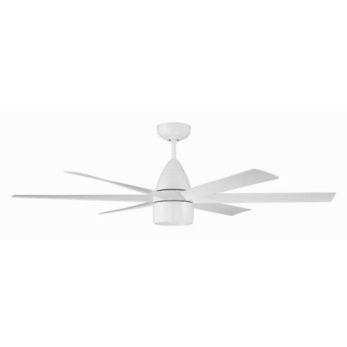 Craftmade Lighting Qrk54fb6 Quirk 54 Inch 6 Blade Ceiling Fan With Light Kit 54 Inch 6 Blade Ceiling Fan With Light Kit, Black 6 Blade Ceiling Fan