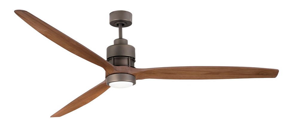 Craftmade Lighting-SON52ESP-70LOK-Sonnet - Ceiling Fan with Blades and Light Kit - 70 inches wide by 16.77 inches high Light Oak Blades  Espresso Finish with White Frosted Glass