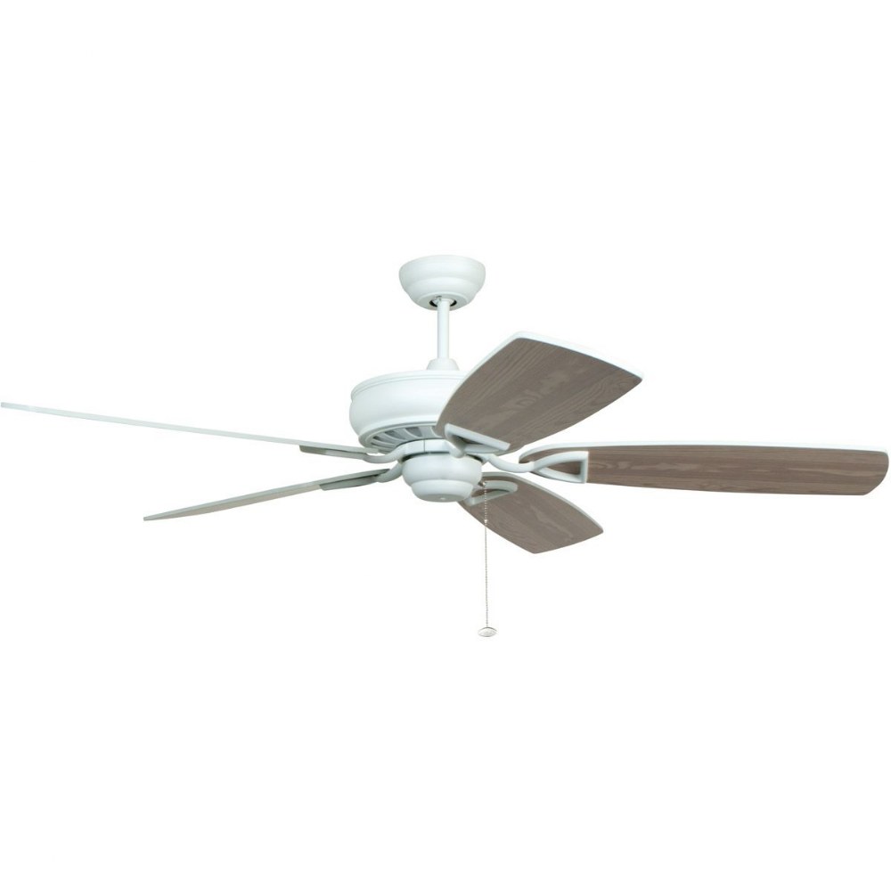 Craftmade Lighting-SUA56WW5-Supreme Air - Ceiling Fan in Transitional Outdoor Style - 56 inches wide by 15.5 inches high   White Finish with Matte White Blade Finish