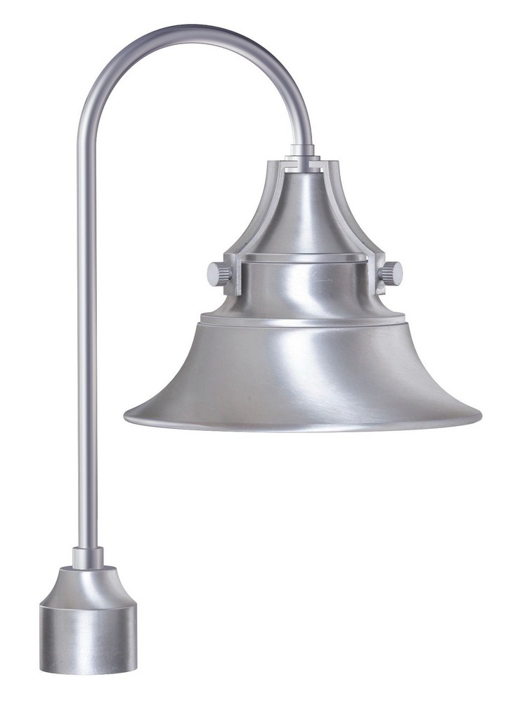 Craftmade Lighting-Z4415-SA-Union - One Light Medium Outdoor Post Lantern in Transitional Style - 12 inches wide by 21.13 inches high   Satin Aluminum Finish