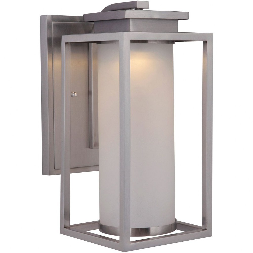 Craftmade Lighting-ZA1304-SS-LED-Vailridge - 8W 1 LED Outdoor Small Wall Lantern in Transitional Style - 5.88 inches wide by 12.25 inches high   Stainless Steel Finish with White Frost Glass