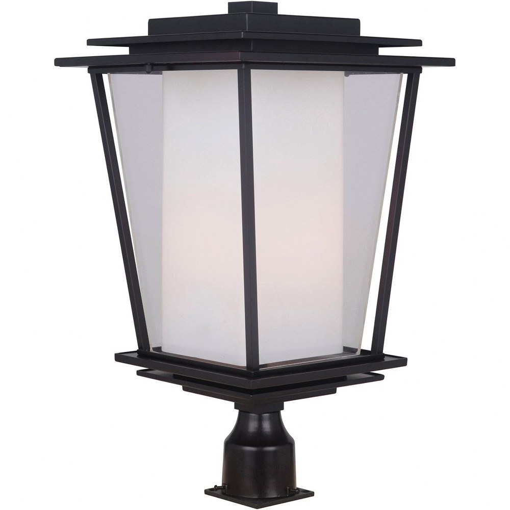 Craftmade Lighting-ZA1415-OBO-Neyland - Two Light Outdoor Post Lantern in Transitional Style - 8.5 inches wide by 20.38 inches high   Oiled Bronze Finish with Clear/White Opal Glass