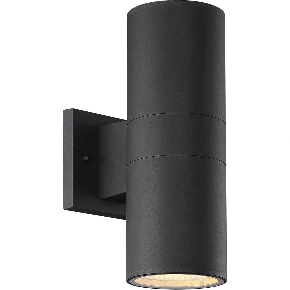 Craftmade Lighting-ZA2120-TB-LED-Outdoor Wall Lantern Modern Aluminum Approved for Wet Locations in Modern Style - 4.5 inches wide by 11.88 inches high   Textured Matte Black Finish with Textured Blac