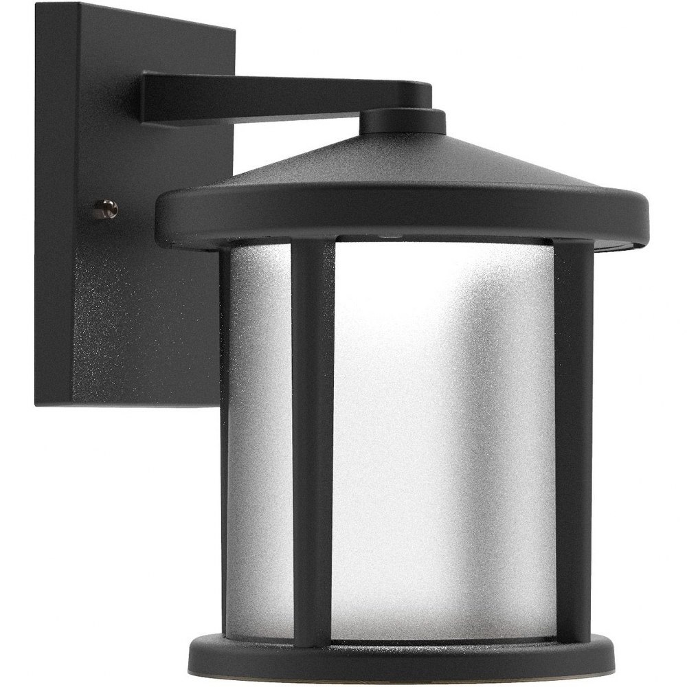 Craftmade Lighting-ZA2214-TB-Outdoor Wall Lantern Transitional Polymer Approved for Wet Locations in Transitional Style - 5 inches wide by 12 inches high   Textured Matte Black Finish with Frosted Gla