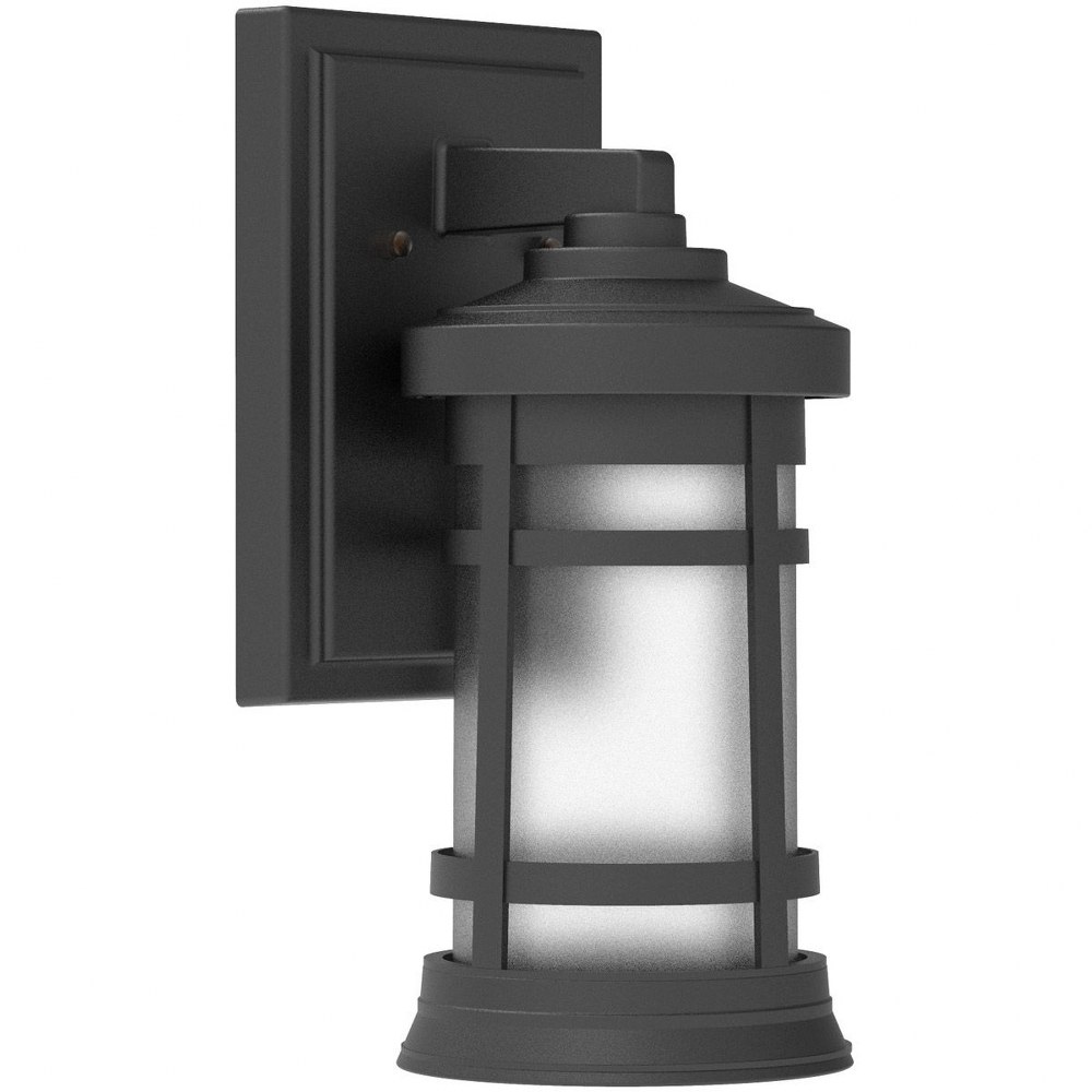 Craftmade Lighting-ZA2304-TB-Outdoor Wall Lantern Transitional Polymer Approved for Wet Locations in Transitional Style - 6 inches wide by 13 inches high   Textured Matte Black Finish with Frosted Gla