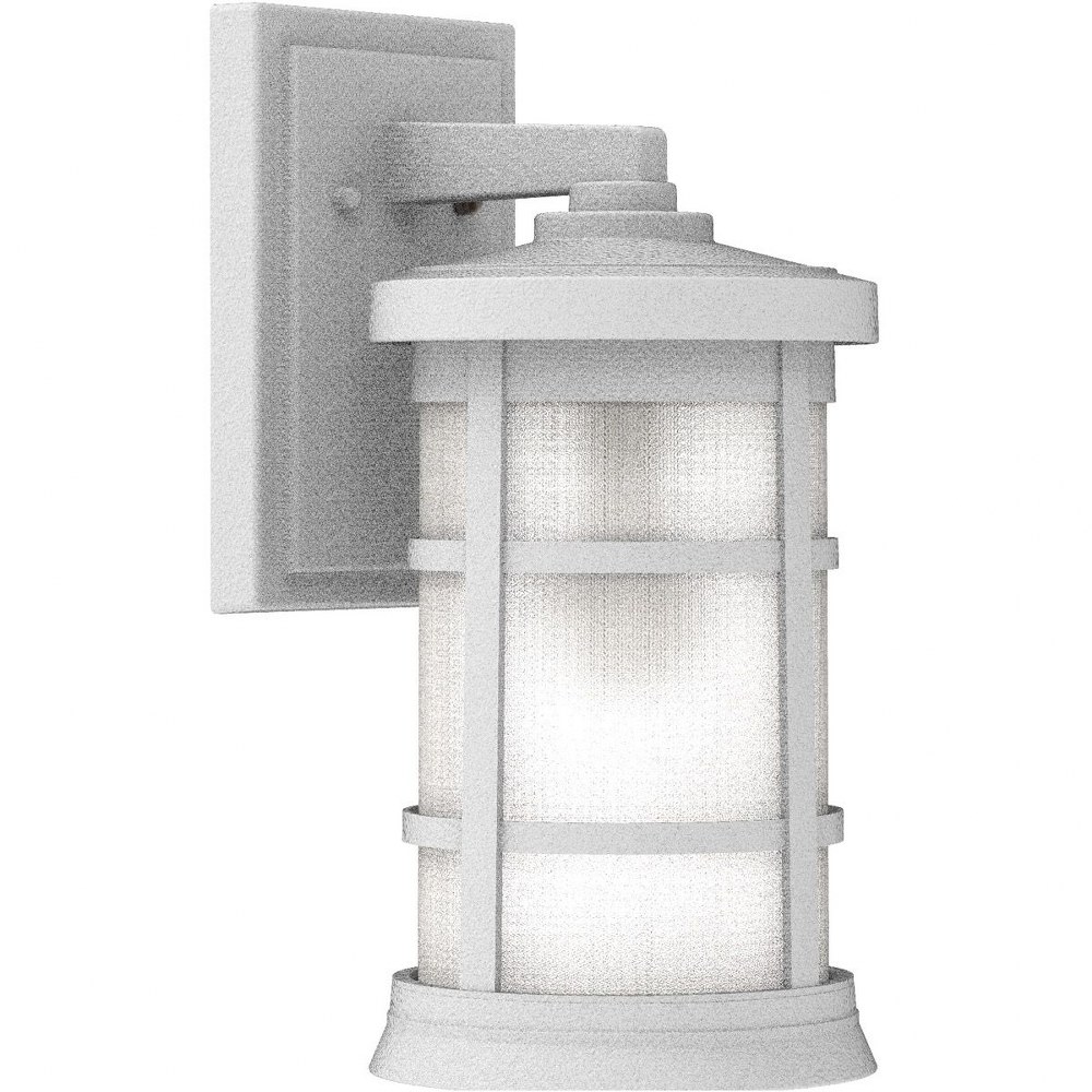 Craftmade Lighting-ZA2314-TW-Outdoor Wall Lantern Transitional Polymer Approved for Wet Locations in Transitional Style - 7 inches wide by 15 inches high   Textured White Finish with Frosted Glass